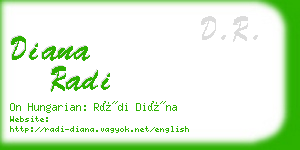 diana radi business card